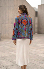 Embroidered Sky Bloom Jacket