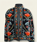 Embroidered Midnight Garden Jacket