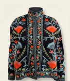 Embroidered Midnight Garden Jacket
