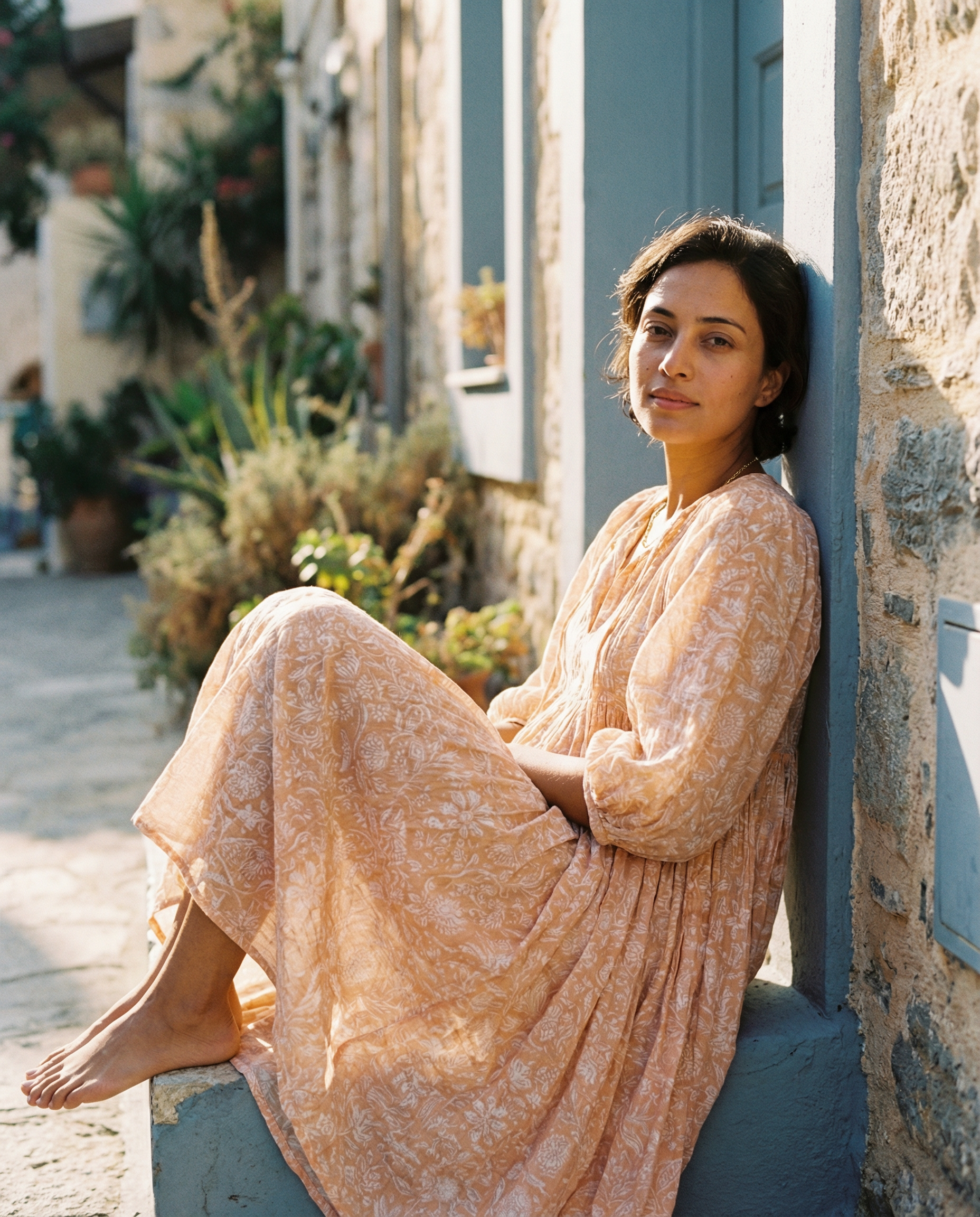 Solene Midi Dress ~ Blush Sand