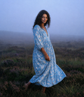 Sea Muse Midi Dress ~ Coastal Blue