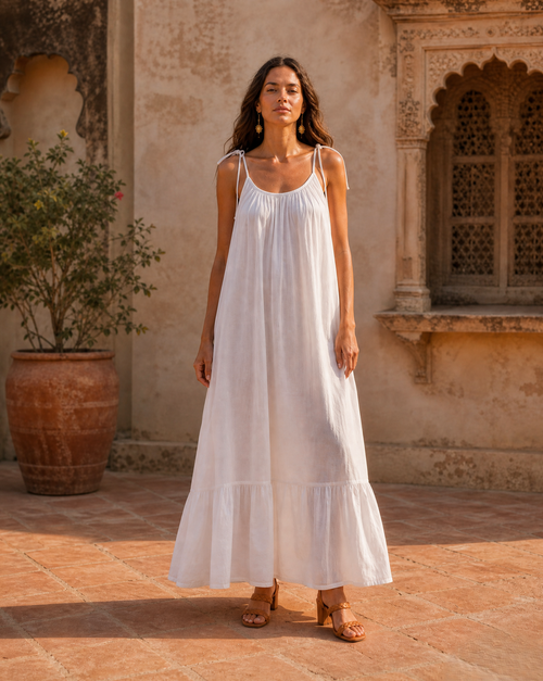 Ivory Whisper Maxi Dress