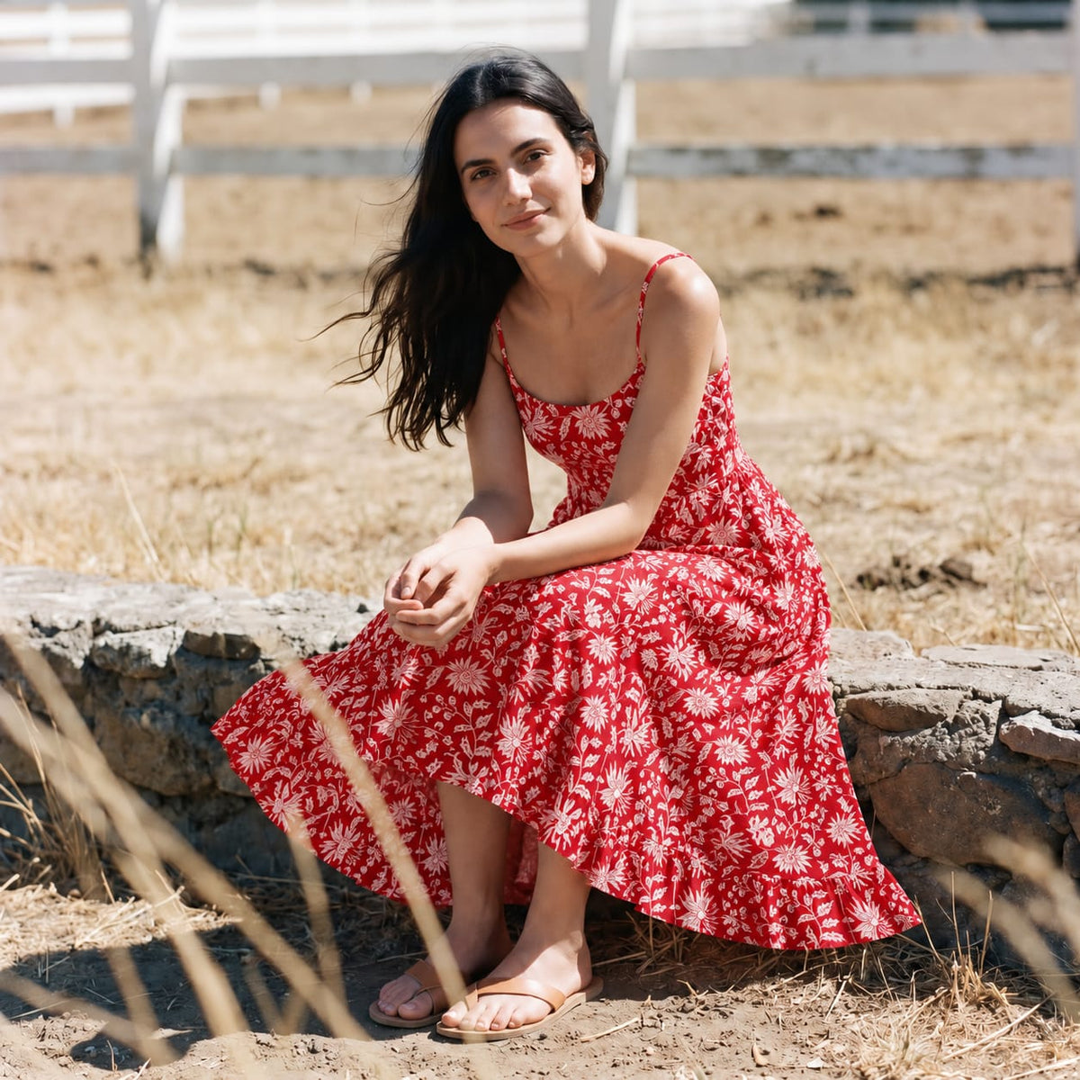 Red Chrysanthemum Maxi