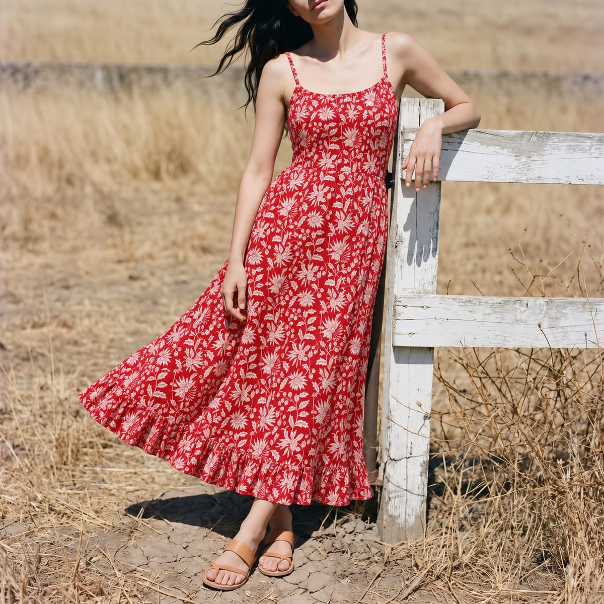 Red Chrysanthemum Maxi