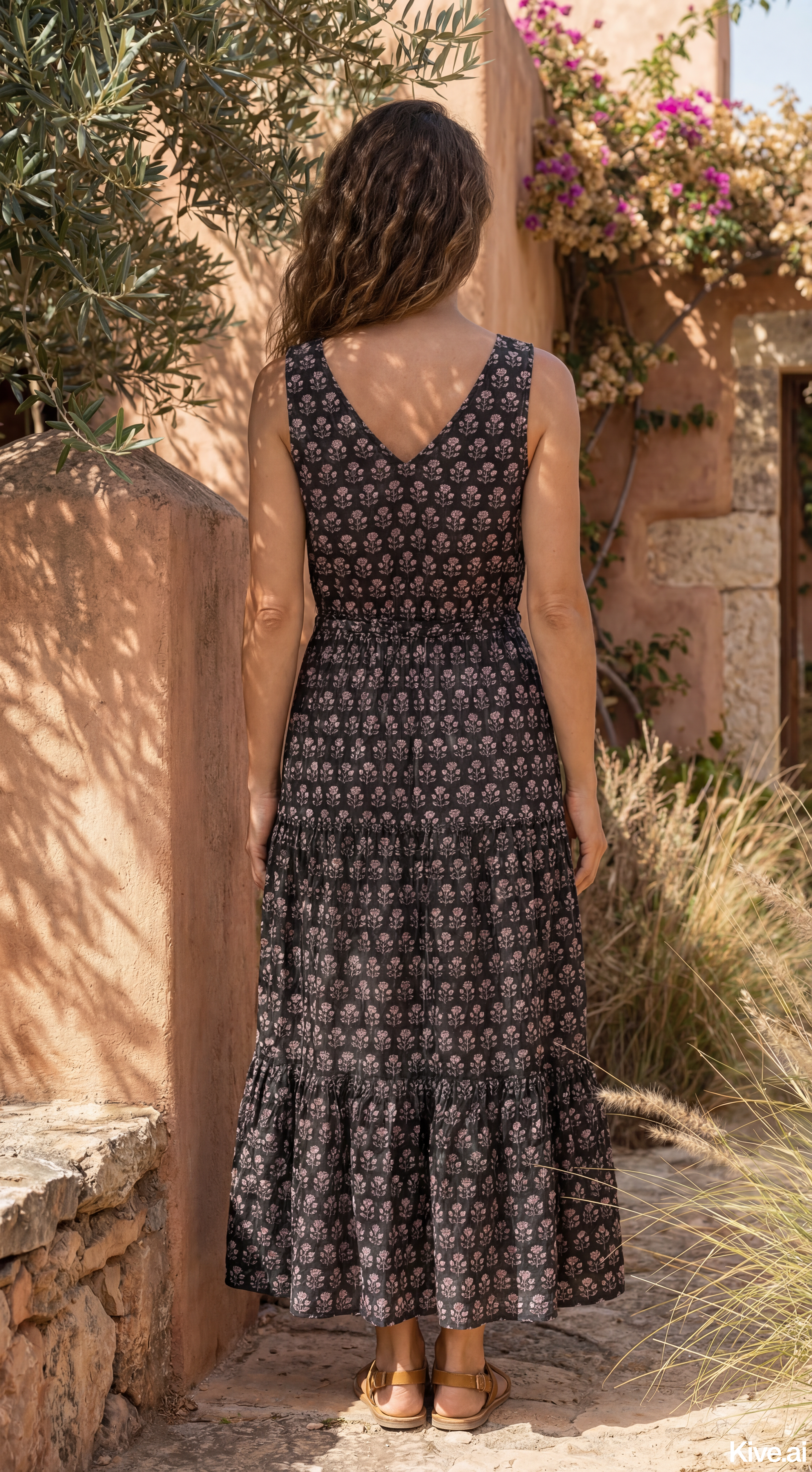 Olive Bloom Maxi