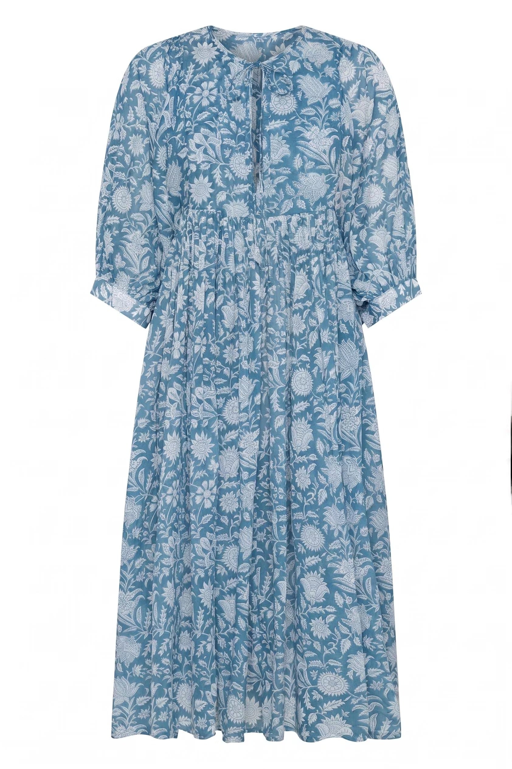 Sea Muse Midi Dress ~ Coastal Blue