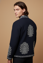 Blue Embroidered Jacket