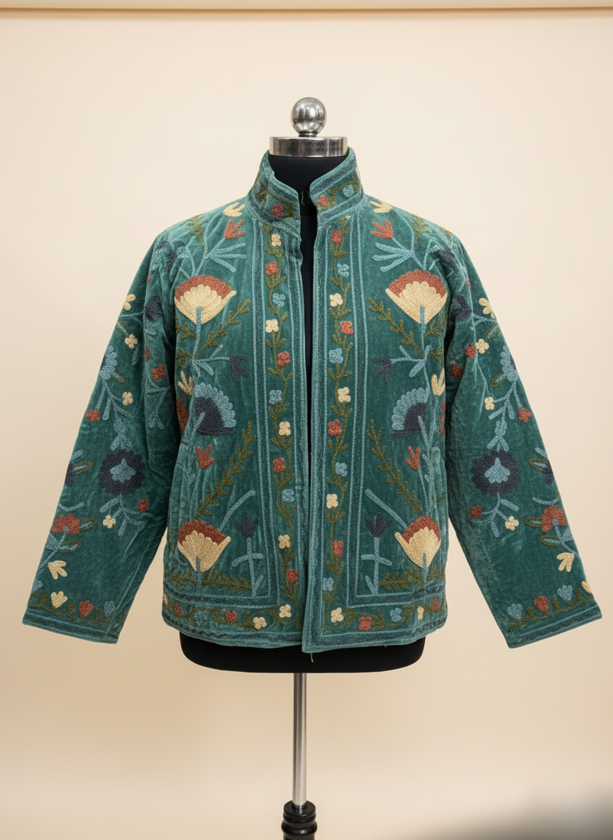 Jaipur Embroidered Velvet Jacket