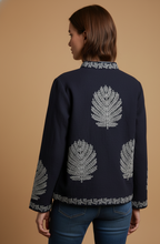 Blue Embroidered Jacket