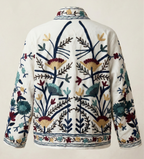 Embroidered Jacket – Ivory Floral