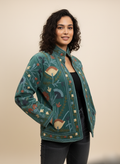 Floral  Velvet Jacket