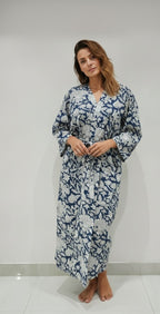 Indigo Garden Lounge Robe