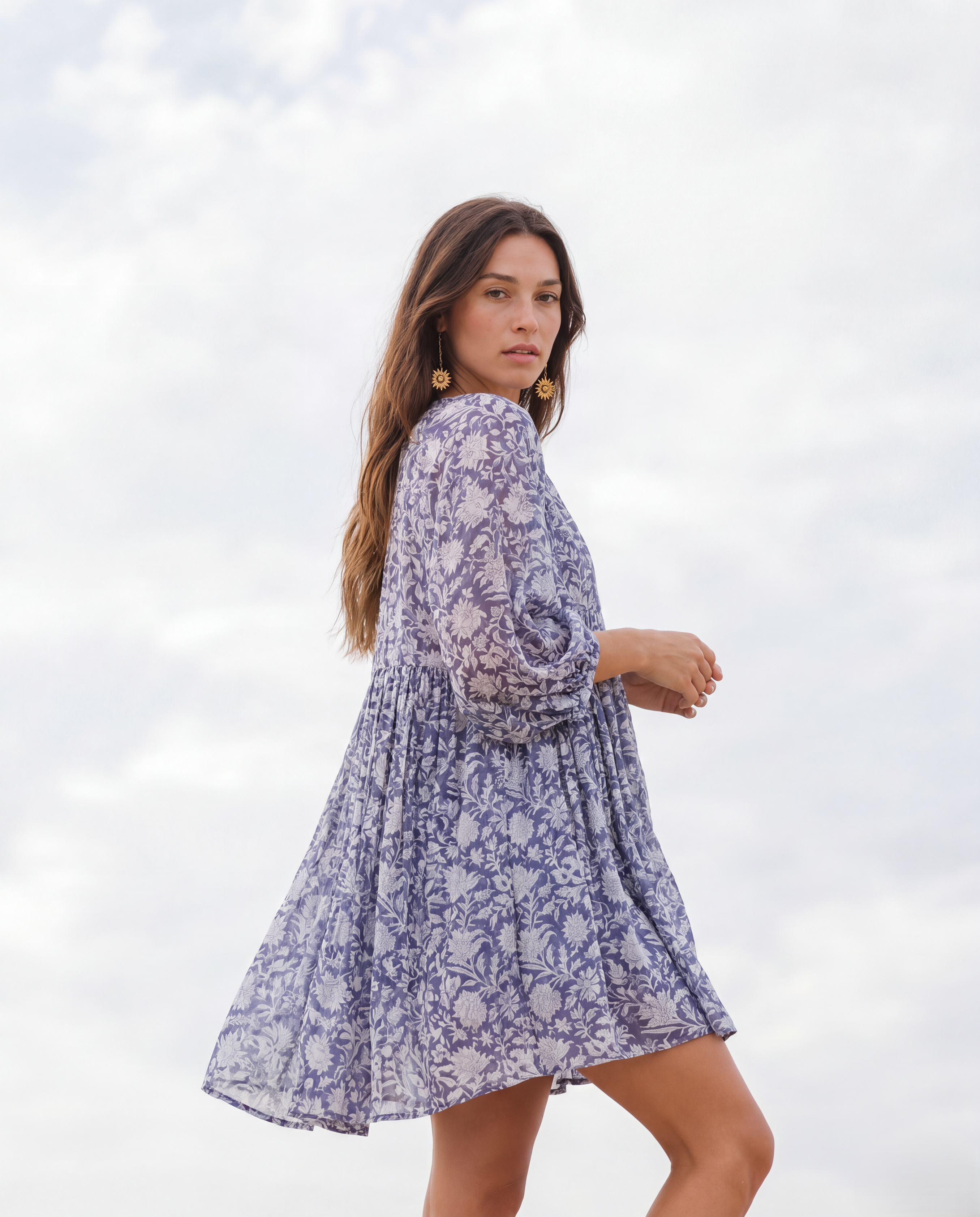 Lavender Meadow Mini Dress