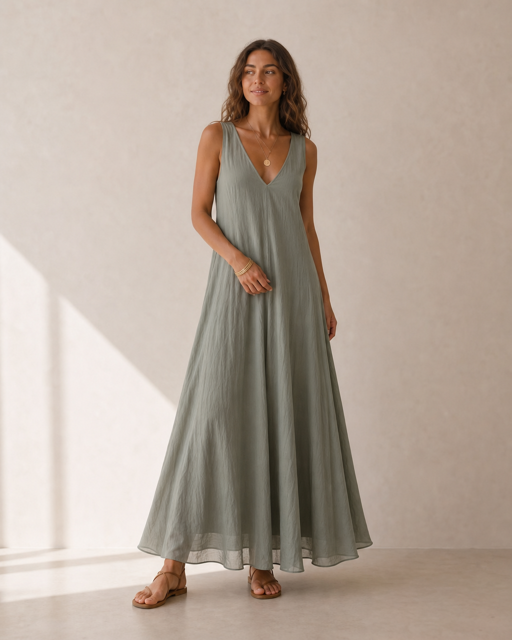 Willow Sage Maxi Dress