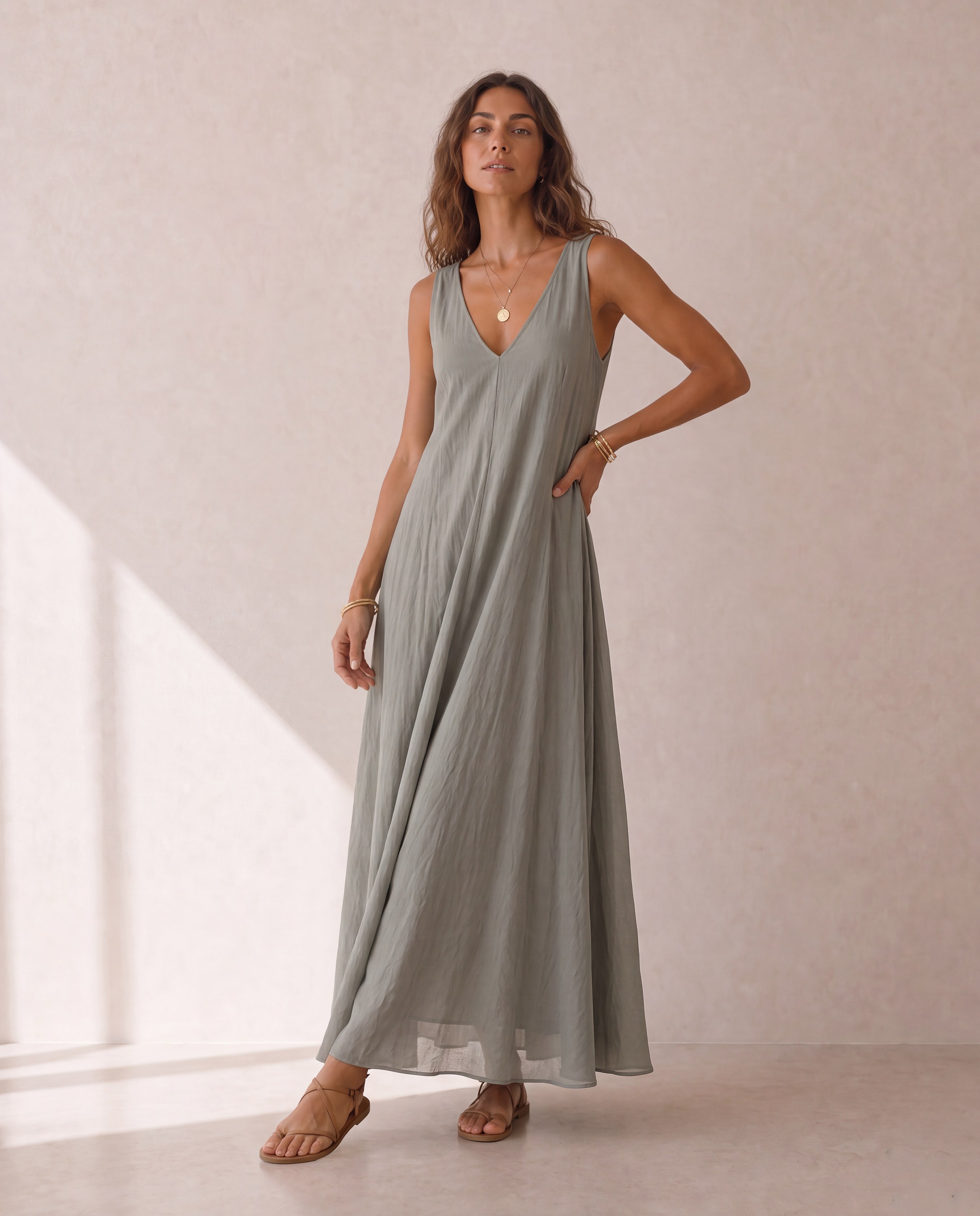 Willow Sage Maxi Dress