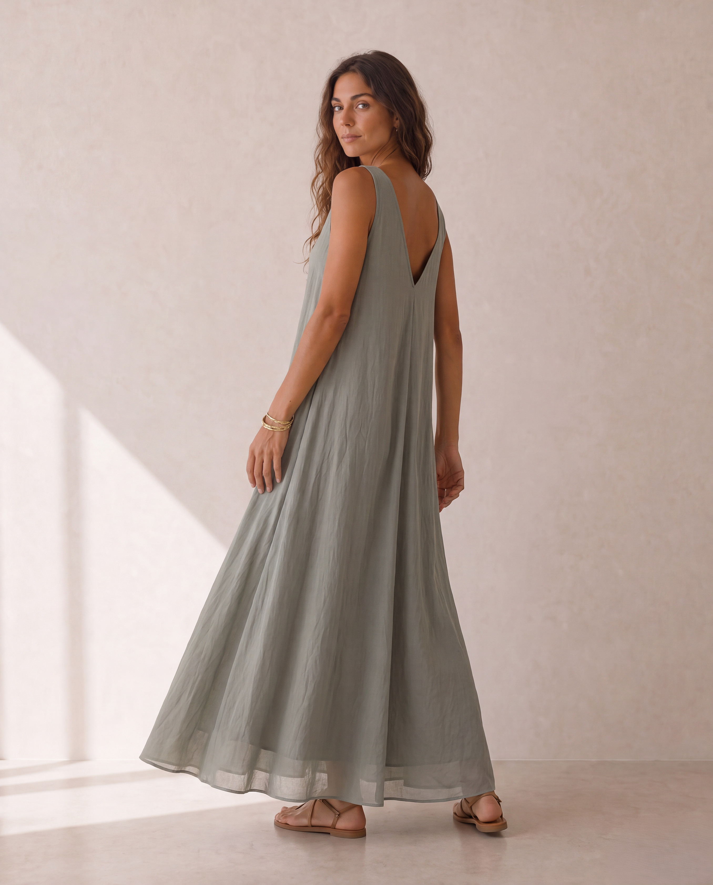 Willow Sage Maxi Dress